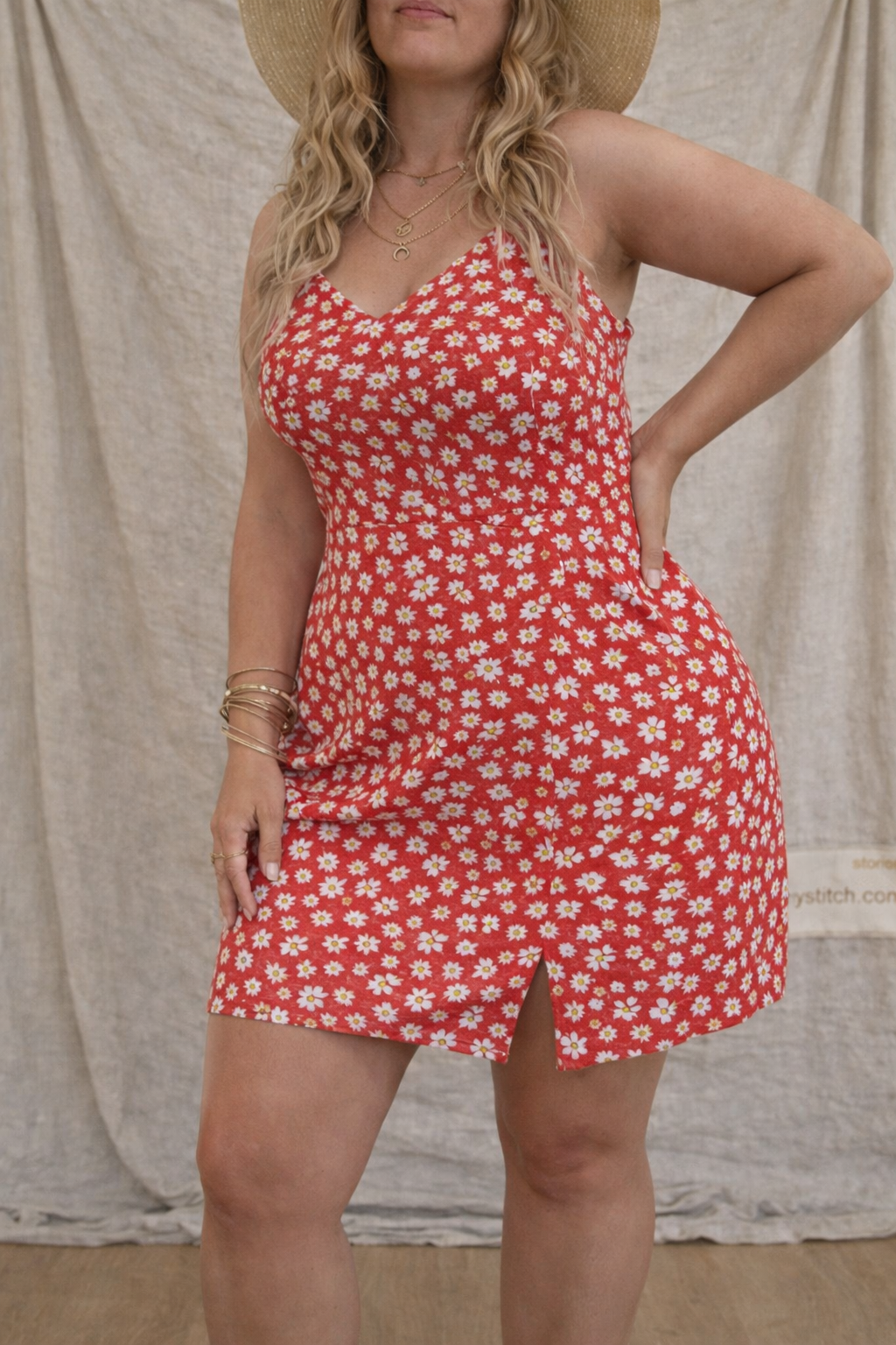 Skirt Print Halter Plus Size Dress