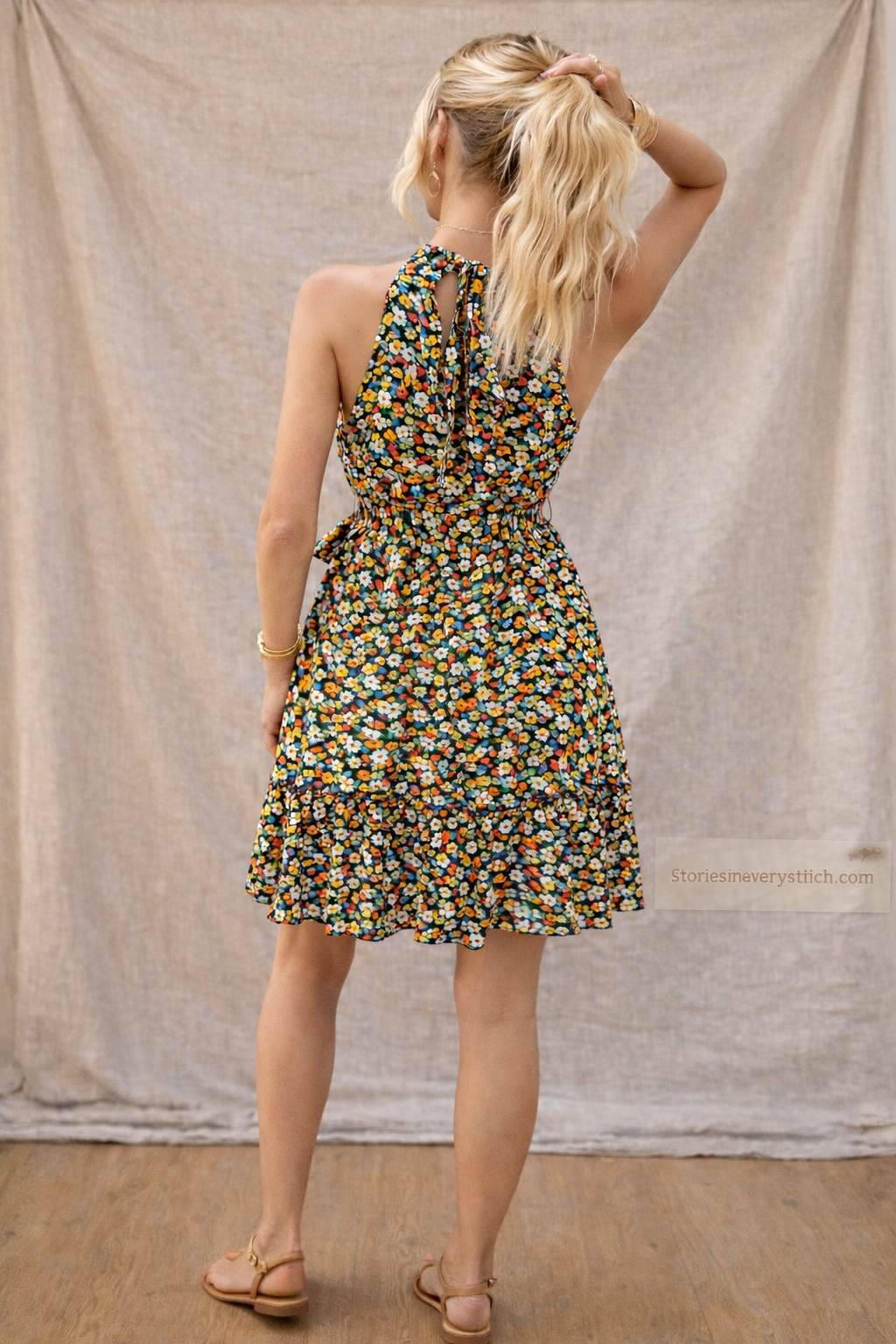 Floral Sleeveless Mini Dress