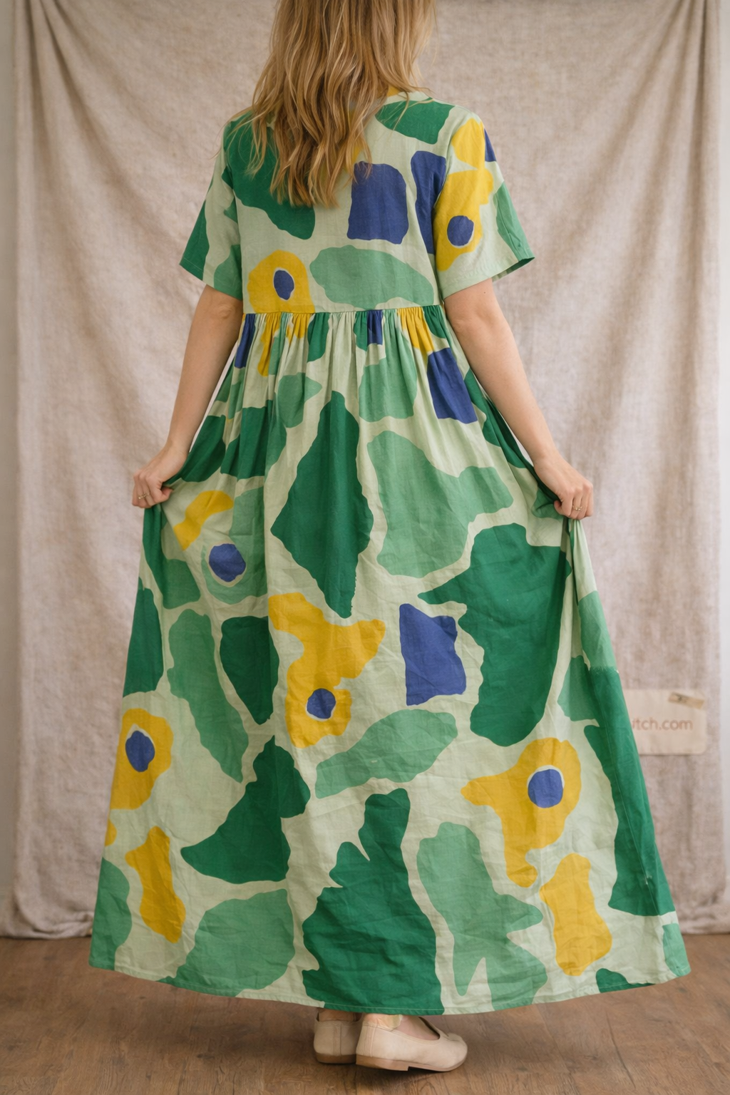 Abstract Garden Oversized  Dress