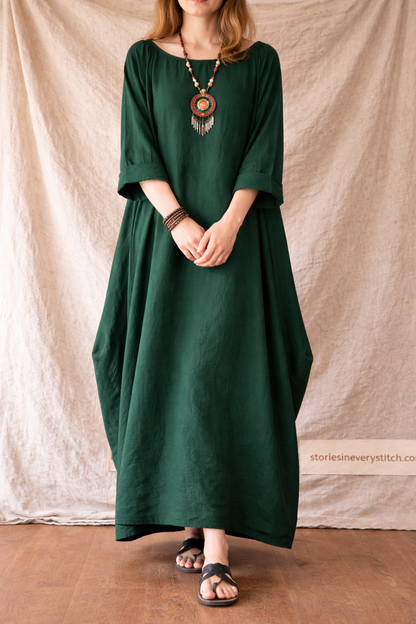 Minimal Flow Oversized Maxi Dress