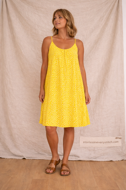 Breezy Petal Swing Mini Dress