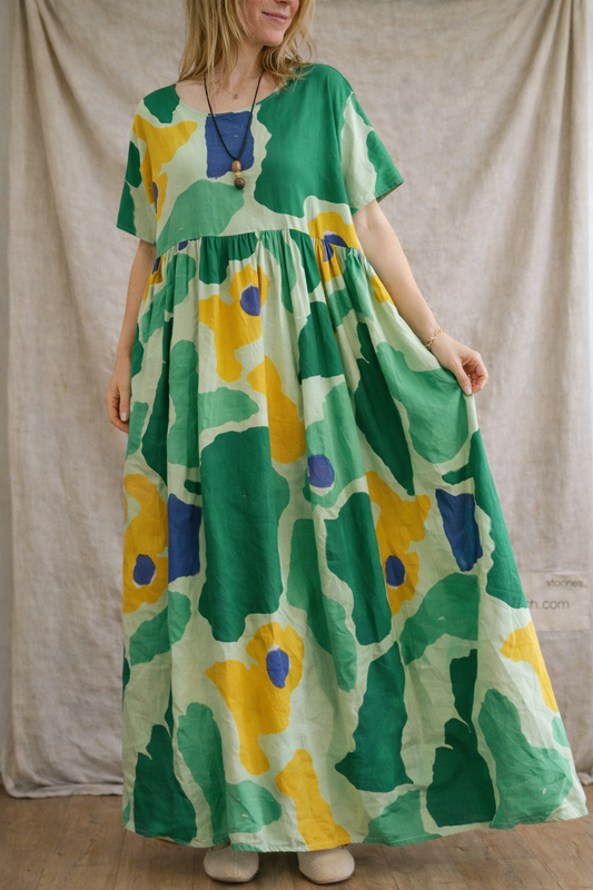 Abstract Garden Oversized  Dress