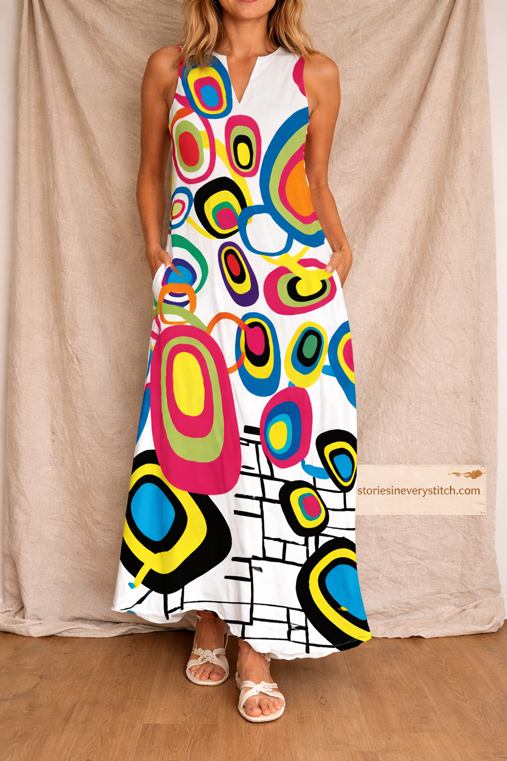 Floral Strap Maxi Dress