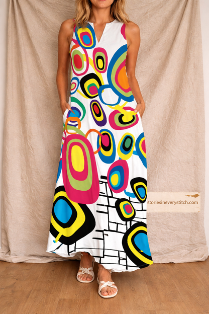 Floral Strap Maxi Dress