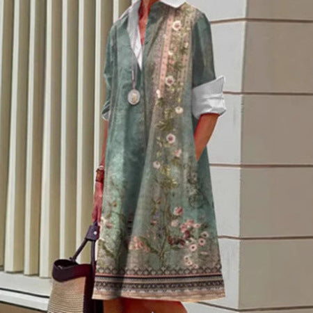 Fashion Summer 3D Digital Printing Female Dress