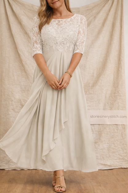 Lace Top Midi Dress