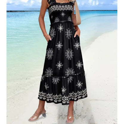 European And American Sweet Personalized Fashion Seaside Vacation Style Summer Dress