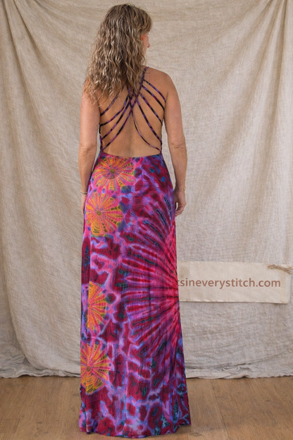 Printed Strap Maxi Dress