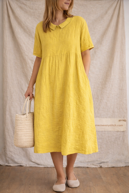 Coastal Ease Linen Midi Dress