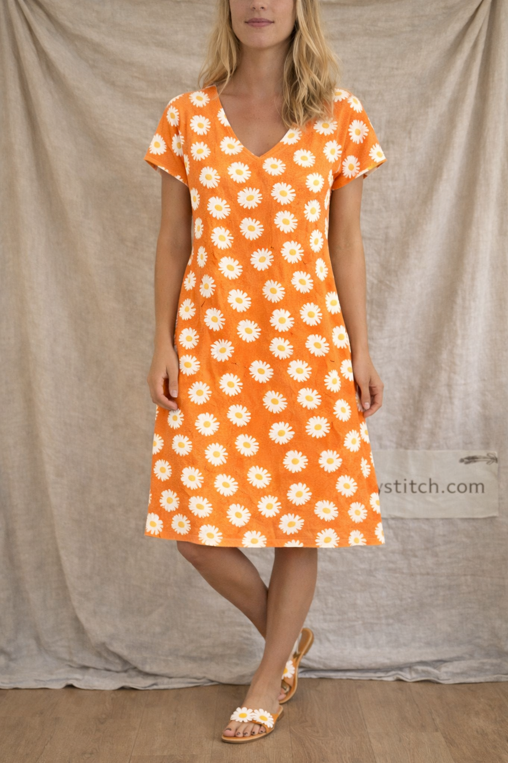 Floral V-Neck Mini Dress
