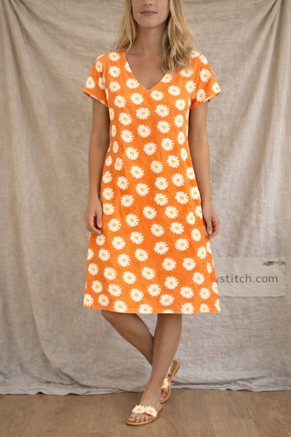 Floral V-Neck Mini Dress