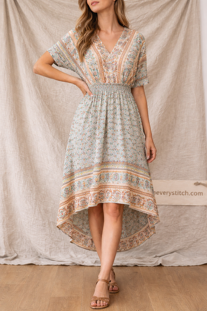 Bohemian Harmony High-Low Dress