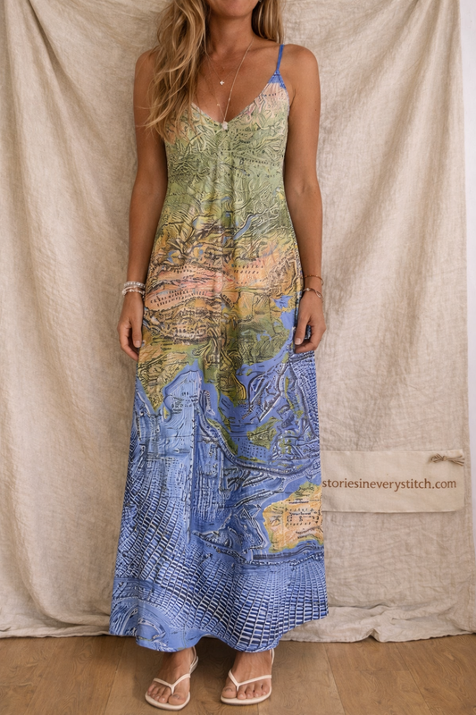 Bohemian Patchwork Maxi Dress