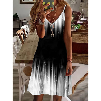 European And American Summer New Print Dress