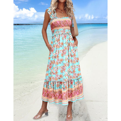European And American Sweet Personalized Fashion Seaside Vacation Style Summer Dress