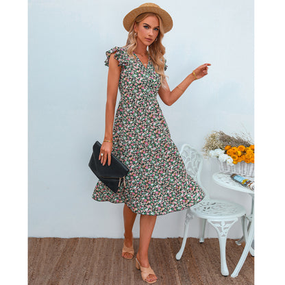 Fashion Personality Fairy Floral Summer Dress
