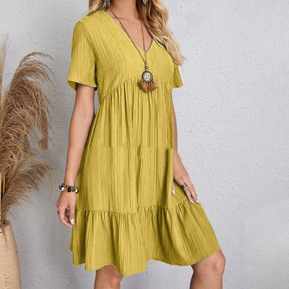Women's Summer Loose Casual Short Sleeve Dress