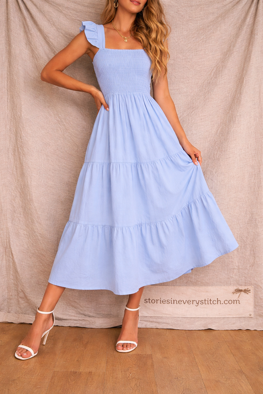 Tiered Sleeveless Maxi Dress