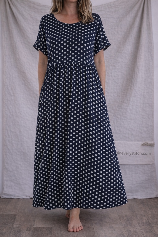 Polka Dot Relaxed Maxi Dress