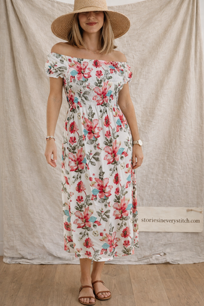 Printed Sleeveless Maxi Dress