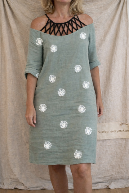 Floral Whisper Off-Shoulder Mini Dress