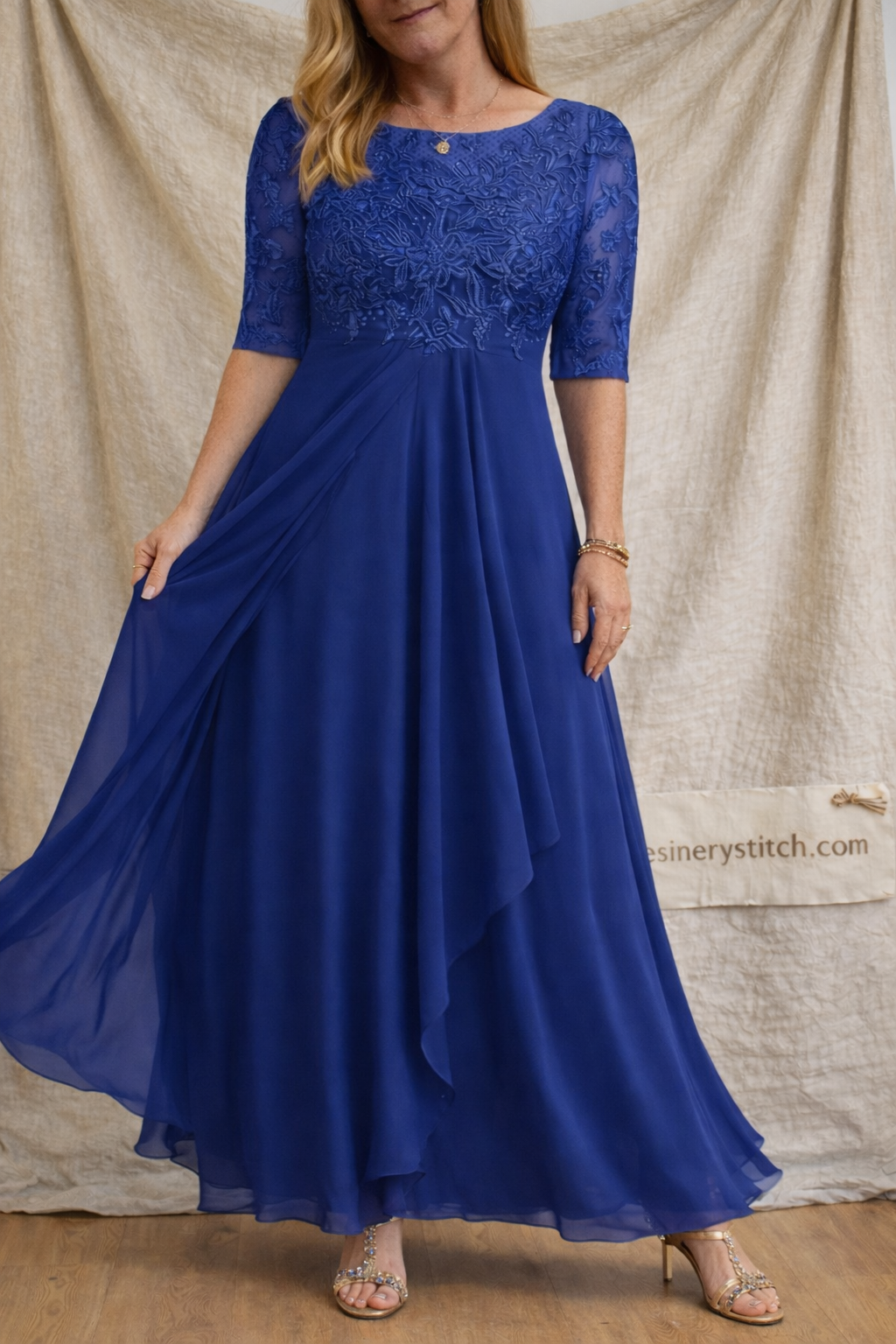 Lace Top Midi Dress