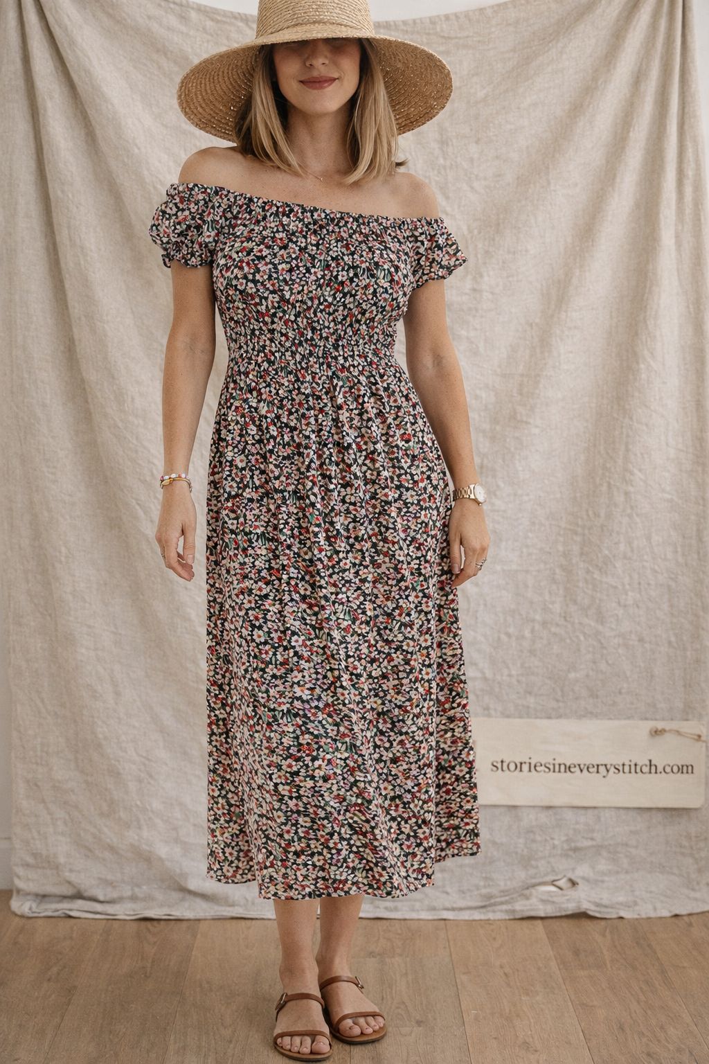Printed Sleeveless Maxi Dress
