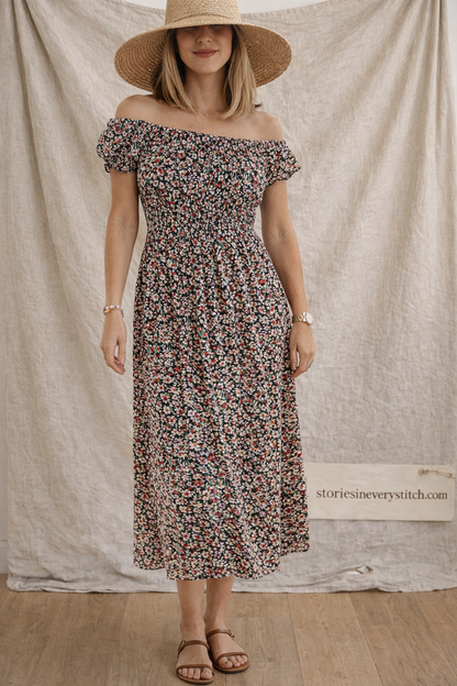 Printed Sleeveless Maxi Dress