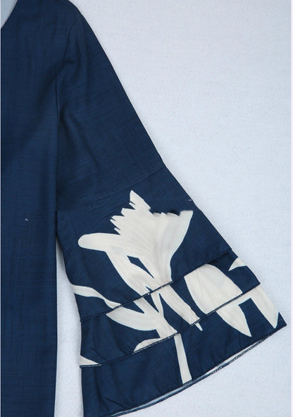 Women's Summer Printed V-Neck Mini Dress