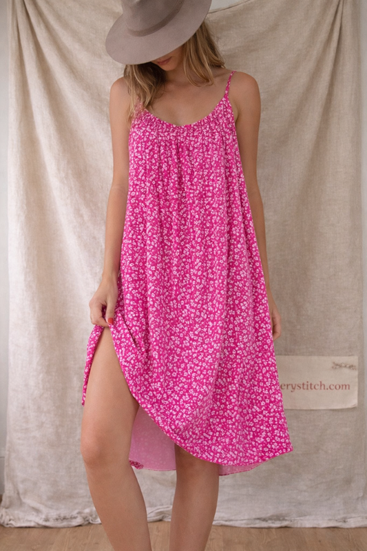 Breezy Petal Swing Mini Dress