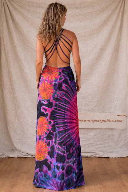 Printed Strap Maxi Dress