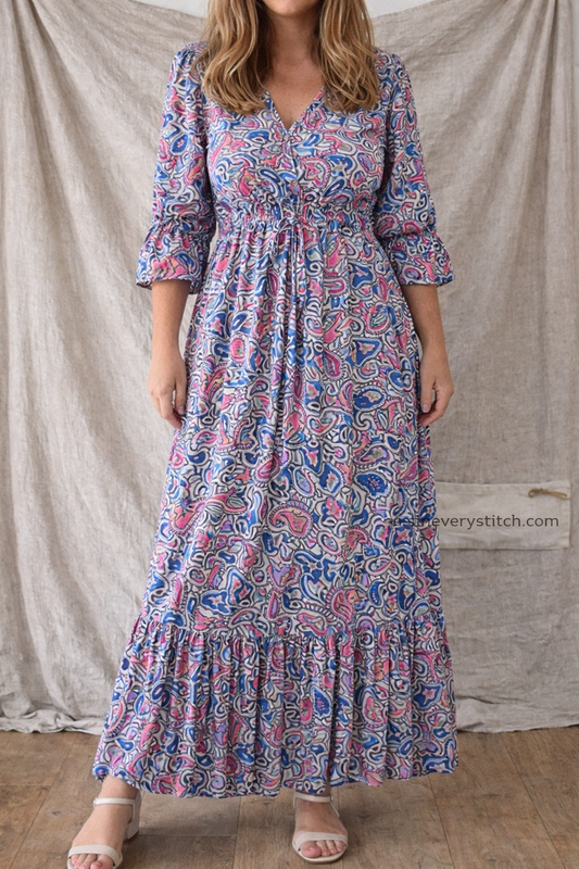 Bohemian Bloom Tiered Maxi Dress