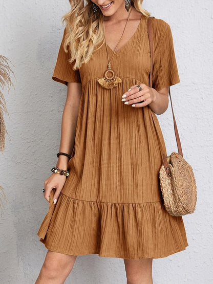Women's Summer Loose Casual Short Sleeve Dress
