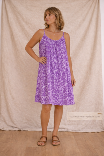 Breezy Petal Swing Mini Dress