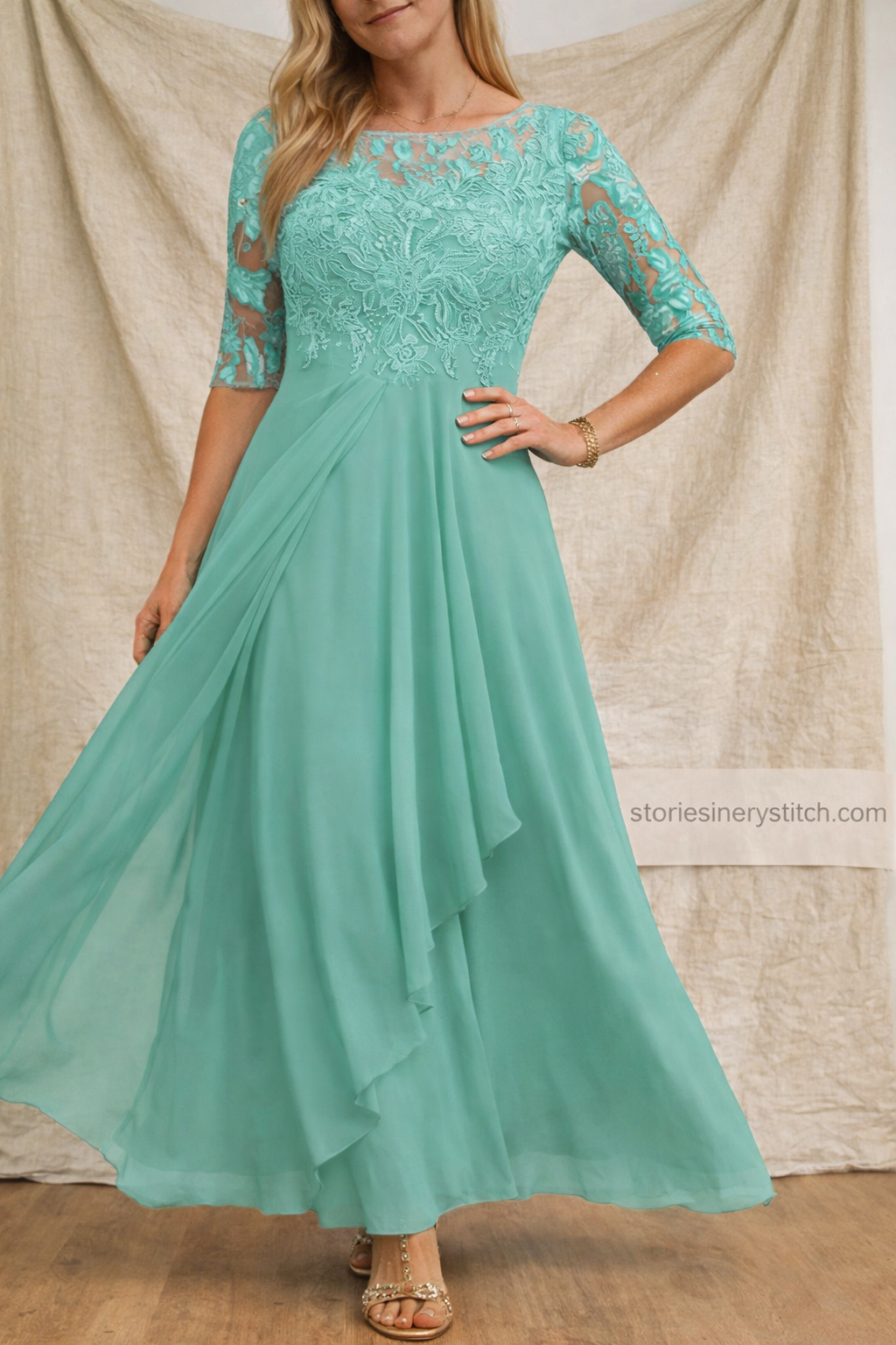 Lace Top Midi Dress