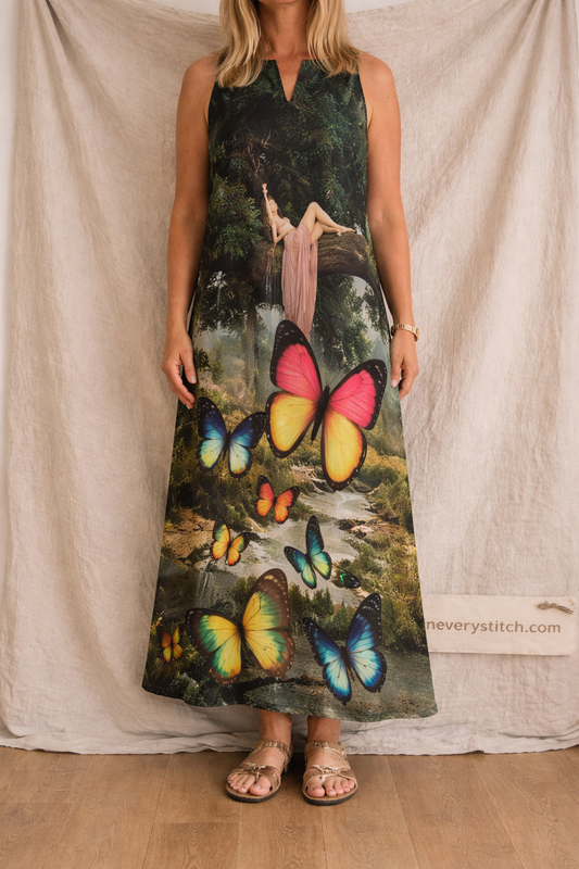 Bohemian Printed Sleeveless Maxi Dress