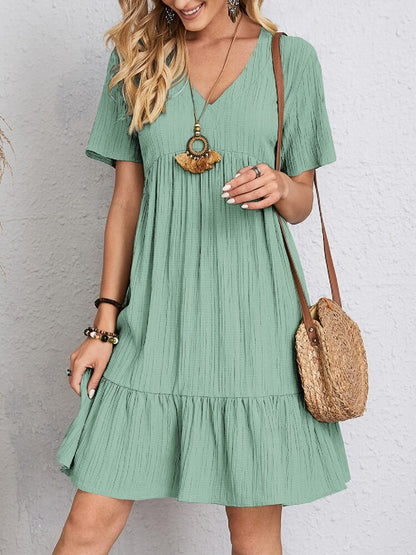 Women's Summer Loose Casual Short Sleeve Dress